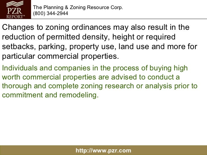 Importance of Zoning Analysis when Zoning Laws are Constantly Changing
