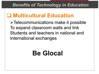 Importance & roles of educational technology ppt | PPTX