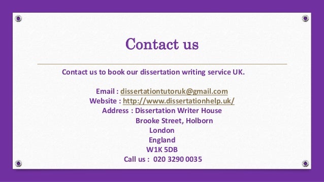 Dissertation advice writing