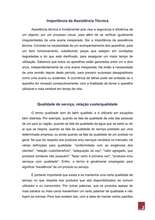 Importancia Da Assistencia Tecnica