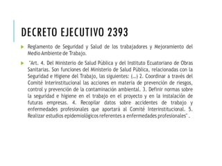 DECRETO EJECUTIVO 2393
 