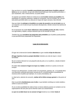 Importancia de hablar en publico