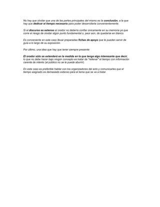 Importancia de hablar en publico