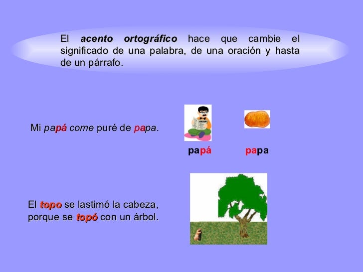 Importancia de la acentuación