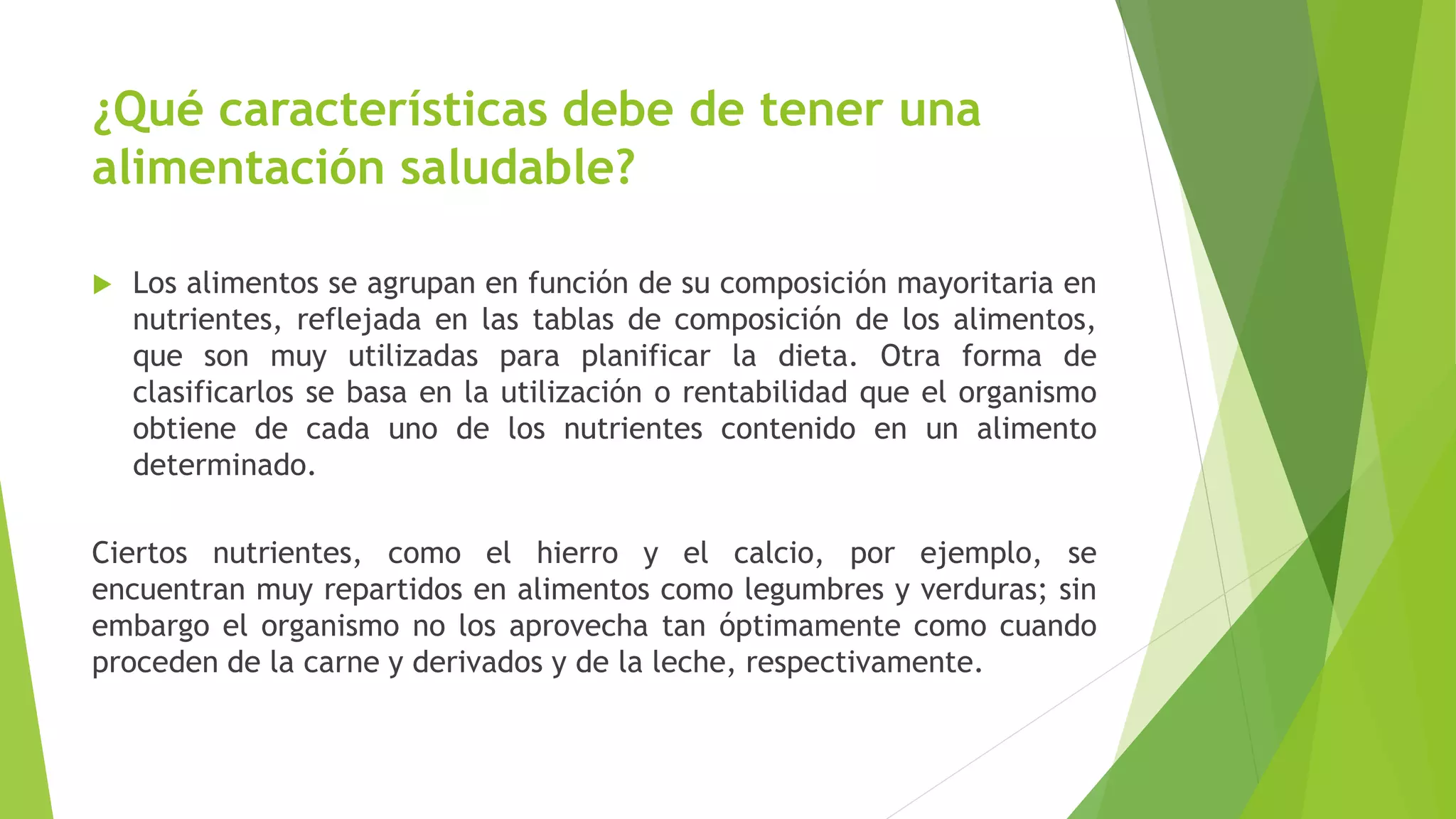Importancia de la alimentación saludable | PPT