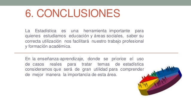 Importancia de la estadística en la educación