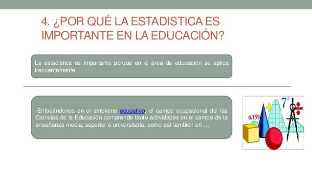 Importancia de la estadística en la educación