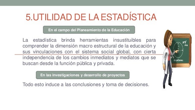 Importancia de la estadística en la educación