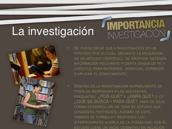 Mas Investigacion Para Mas Vida Importancia De La Investigación