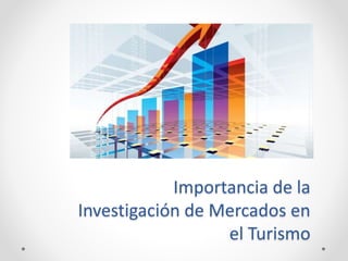 Importancia de la
Investigación de Mercados en
el Turismo
 