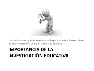 Importancia de la investigacion educativa  