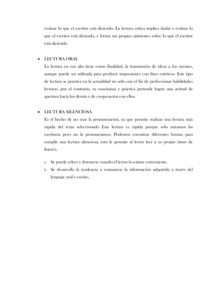 Importancia de la lectura recreativa en el desarrollo personal | PDF