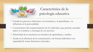 Importancia de la Psicologia Educativa | PPTX