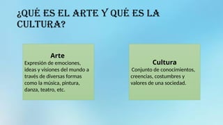 IMPORTANCIA DE ARTE Y CULTURA ENIDUCACION | PPTX