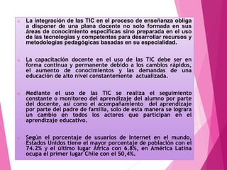 Importancia de las tic en la educacion | PPTX