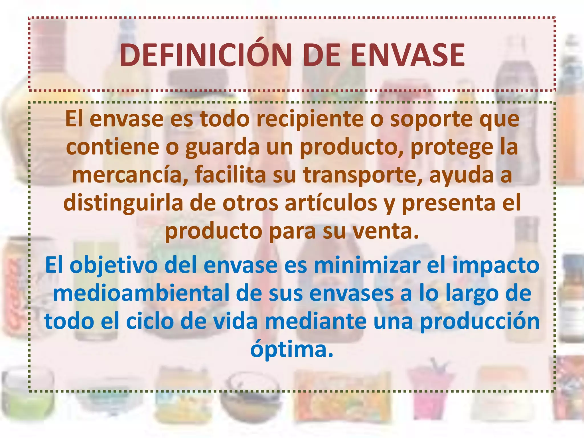 Importancia Del Envase Y Embalaje | PPTX