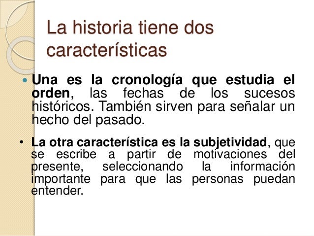 Importancia del estudio historico