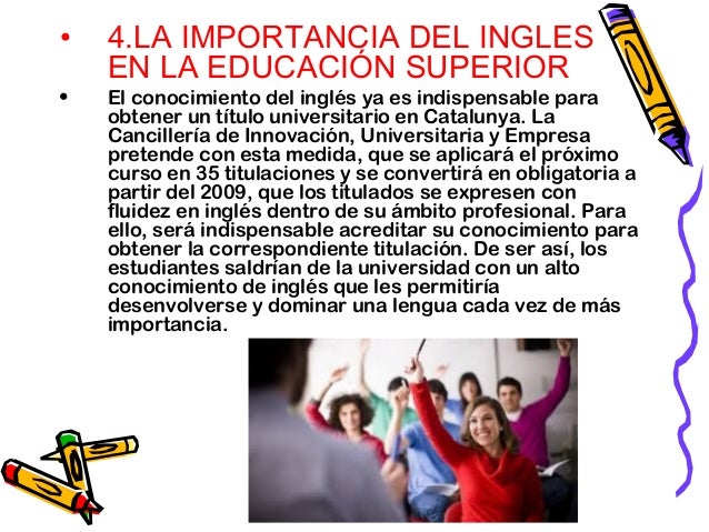 Importancia del ingles en la educacíon