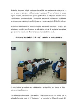 Importancia del Ingles