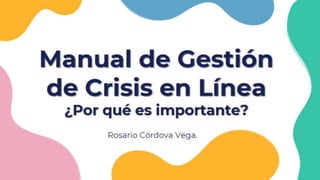 Importancia del manual de crisis een rs
