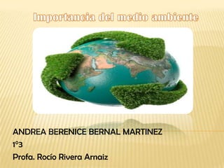 ANDREA BERENICE BERNAL MARTINEZ
1°3
Profa. Rocío Rivera Arnaiz
 