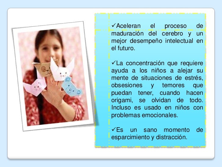 Importancia Del Origami En Los Niños Y Niñas Por Elizabeth