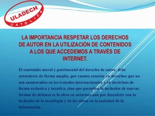 Importancia de los derechos de autor en internet