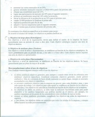 IMPORTANCIA DE LOS OBJETIVOS