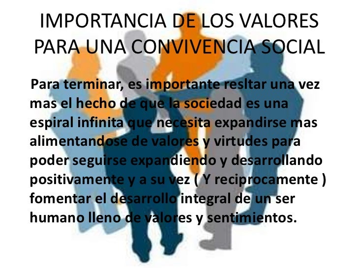Los Valores En La Convivencia Social