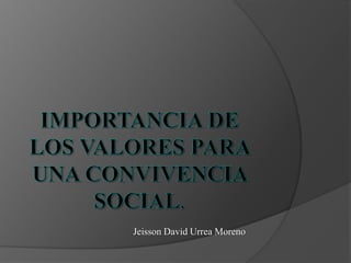 Jeisson David Urrea Moreno
 