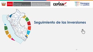 23
Seguimiento de las inversiones
 