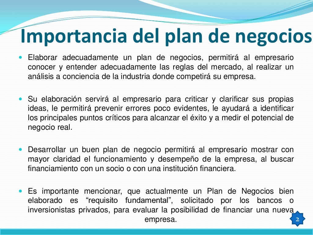 Importancia del plan de negocios en pymes