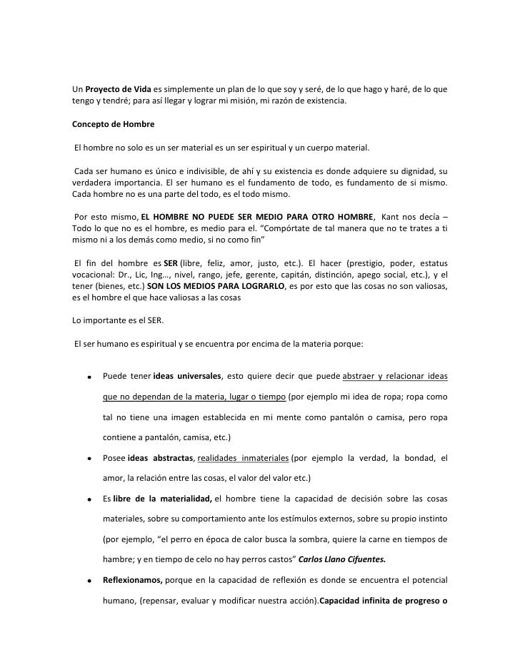 Importancia del proyecto de vida