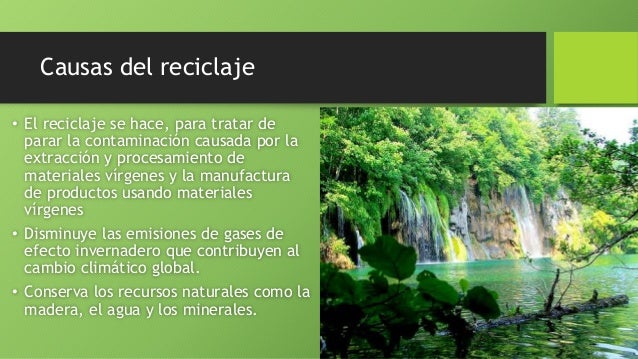 Importancia del reciclaje