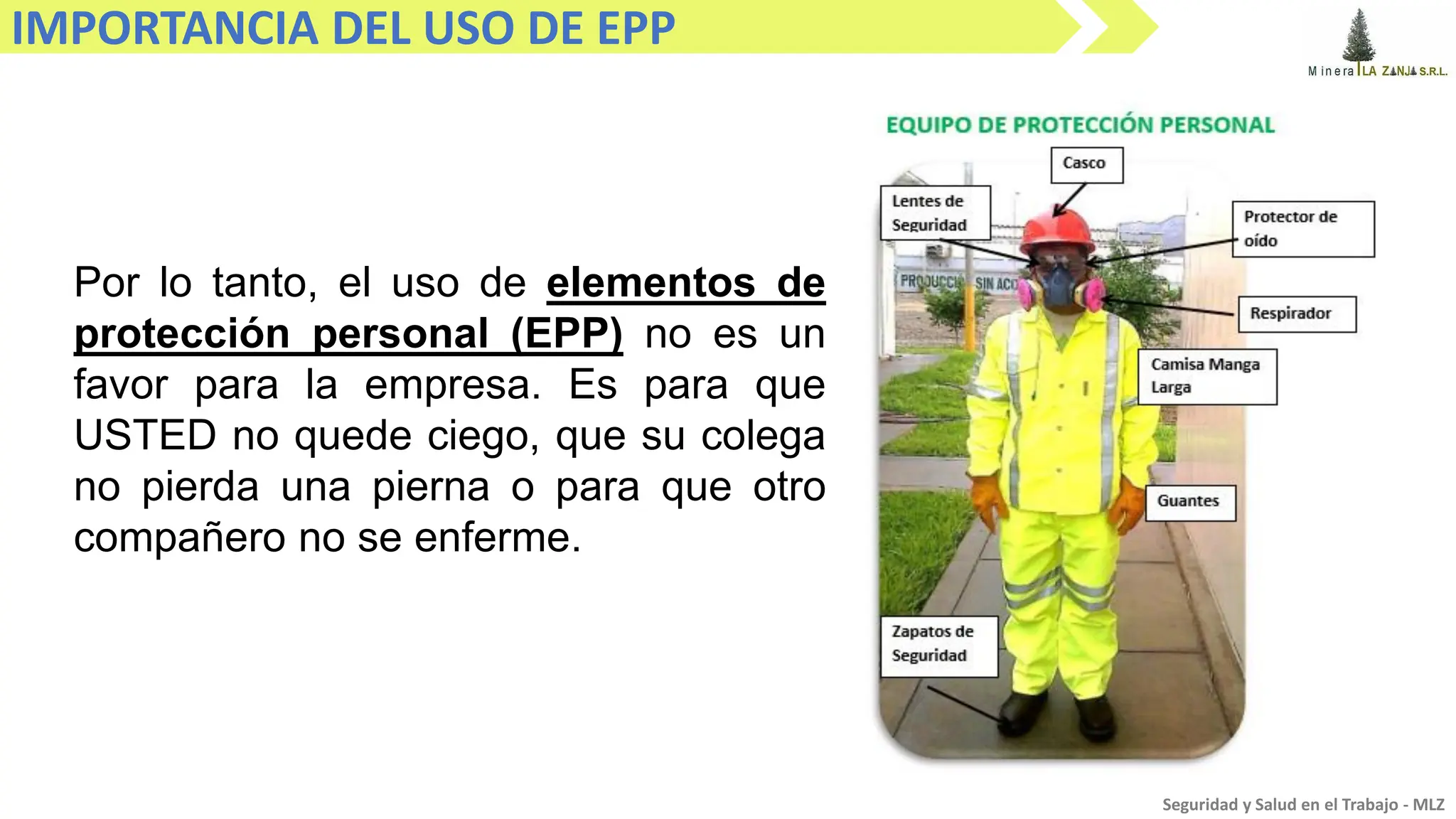 IMPORTANCIA DEL USO DEL EPP en MINERIA BUNV | PDF