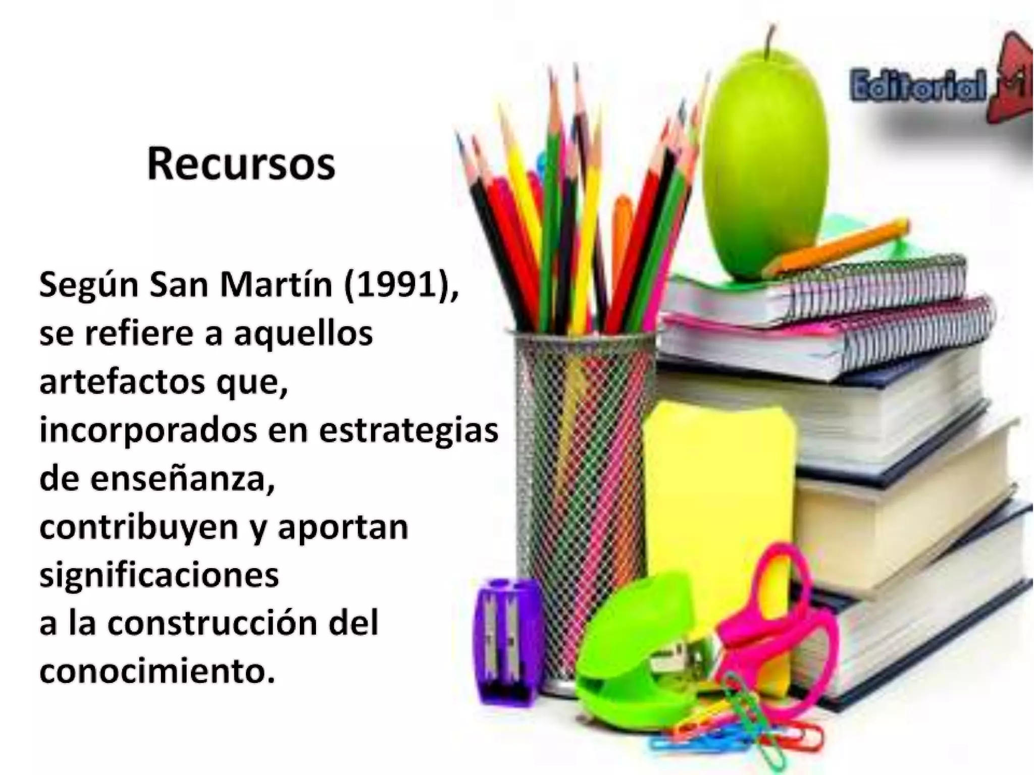 Importancia del uso y manejo de los recursos didacticos en el aula de ...