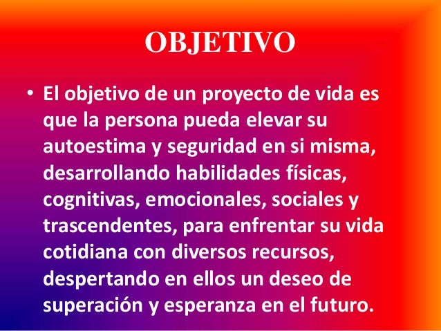 Importancia de un proyecto de vida