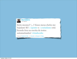 Tuesday, October 18, 2011
 