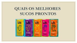 Importancia  do suco