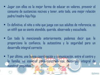 Importancia del JUEGO en la INFANCIA | PDF