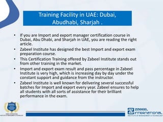 Import and export manager-What are the duties of export/import manager ...