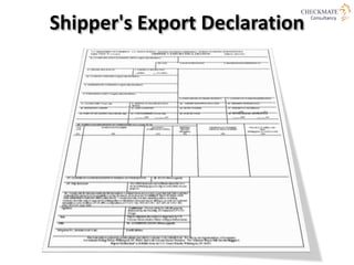 • An End-Use Certificate is a document required
by some exporting countries in the case of
sensitive exports, such as ammu...