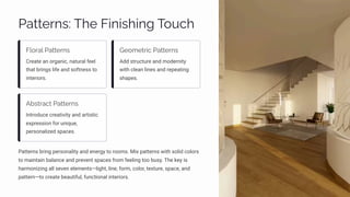 Important Elements in Interior Decoration | PDF