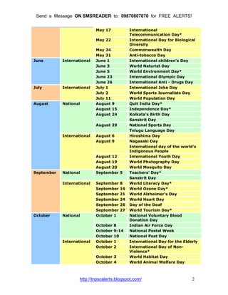 international days in october