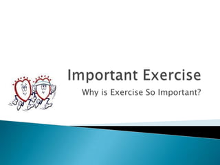 Important Exercise    Why is Exercise So Important?   