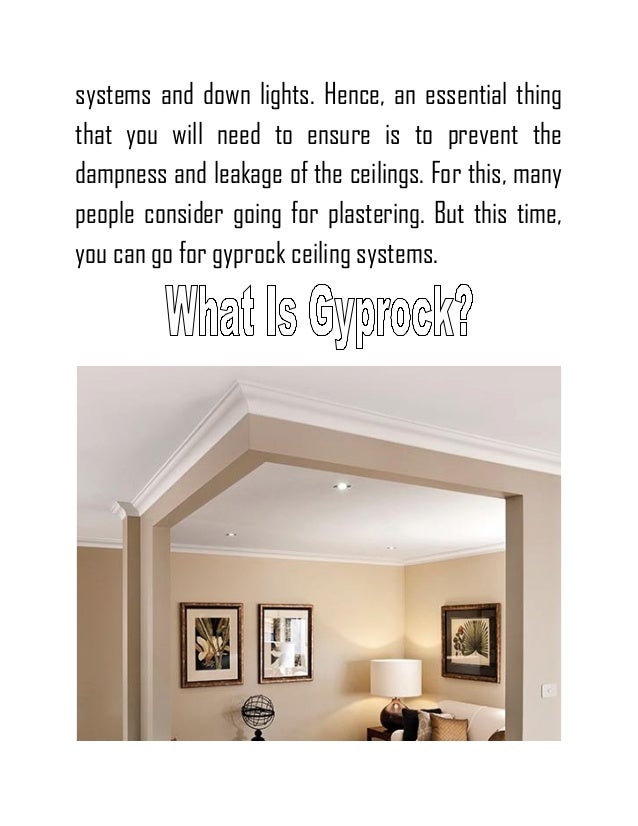 Important Facts About Gyprock Ceiling