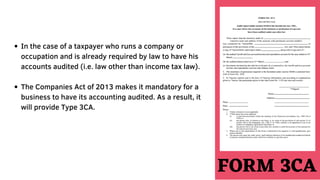 IMPORTANT FORMS UNDER INCOME TAX | PDF