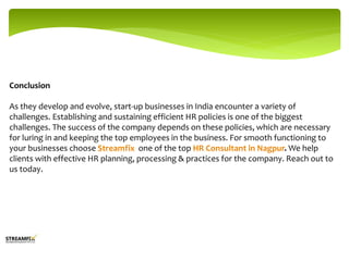 Important HR Policies for Start-up Company in India.pptx