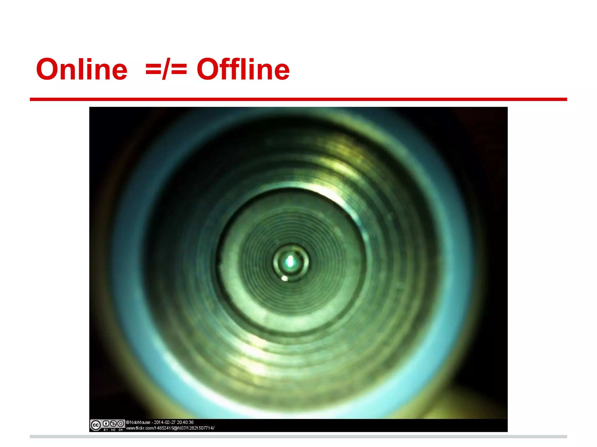 Online =/= Offline