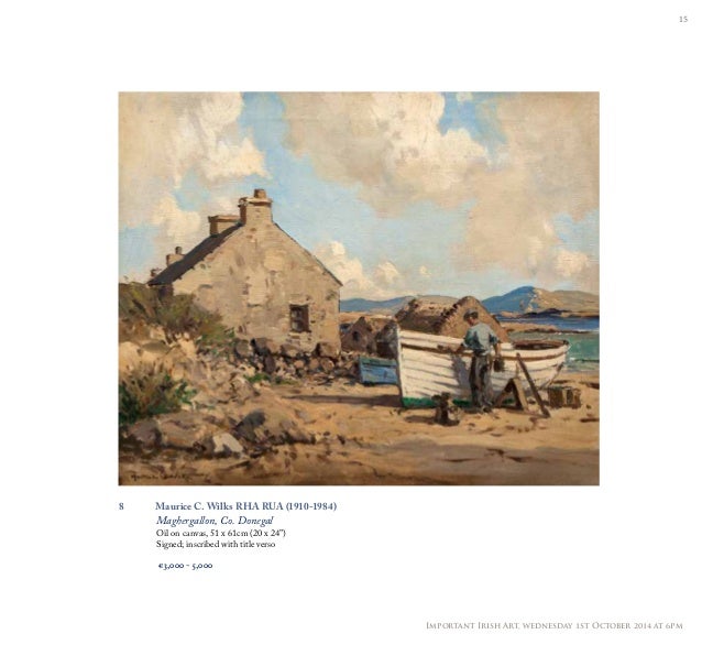 Adam's Fine Art Auctioneers Important Irish Art 1st October 2014
